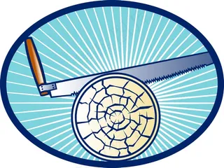 横割锯切原木木复古