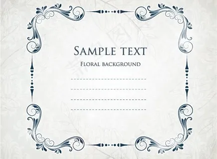 欧式花纹背景图片