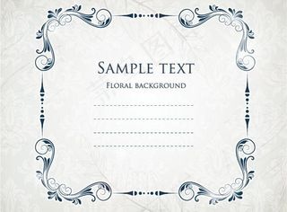 欧式花纹背景图片