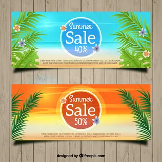 欢乐夏日海滨派对休闲时光旅游海报