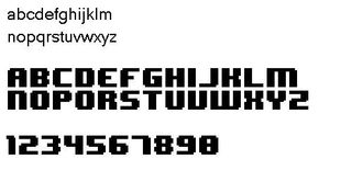8Bit Wonder 数字字体