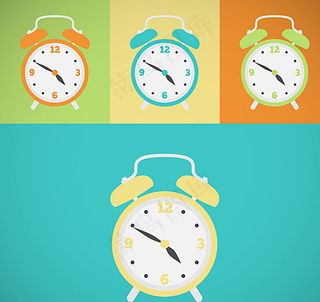 彩色闹钟图片