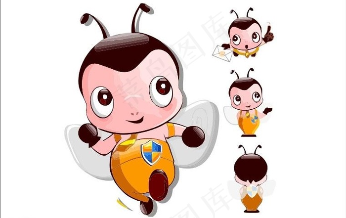 吉祥物logo图片cdr矢量模版下载