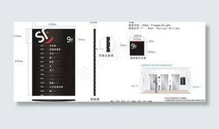 快递公司楼层分布指示牌图片