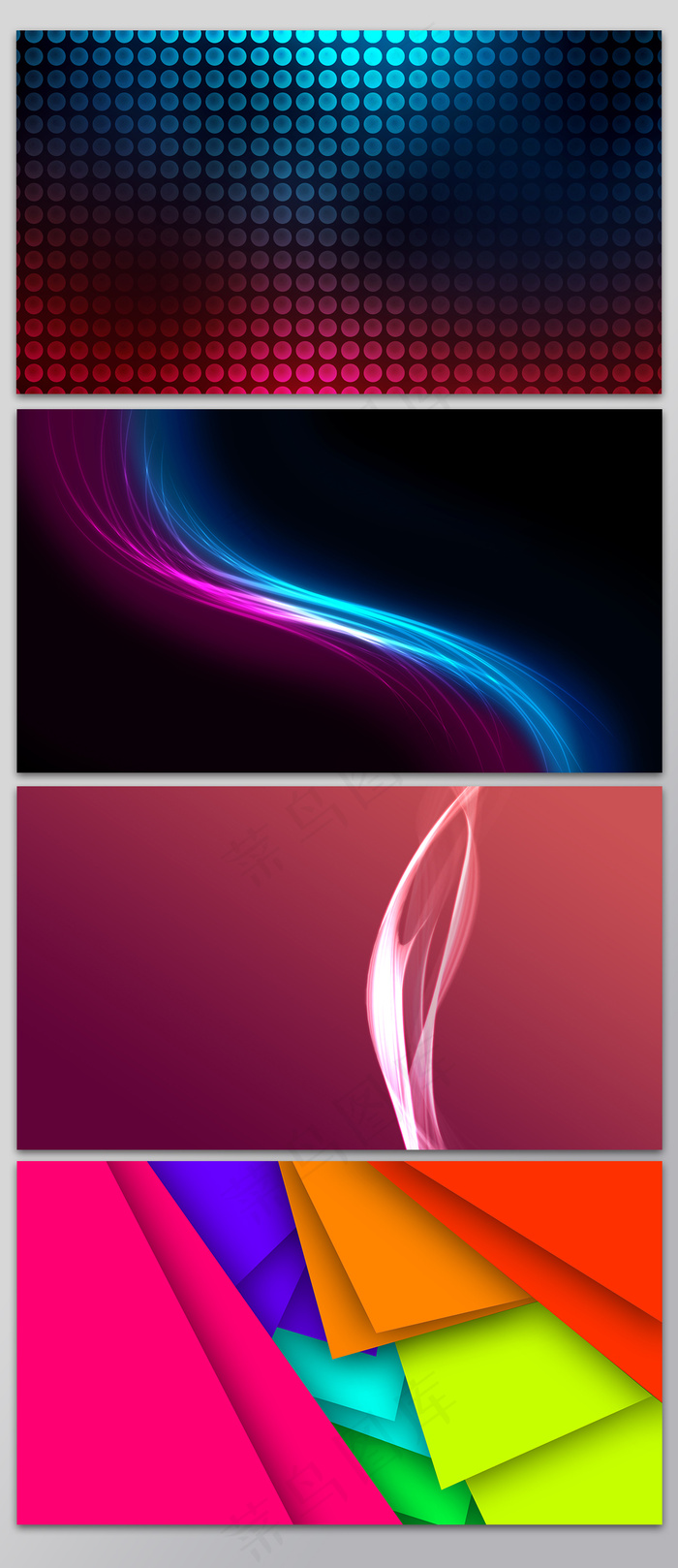 霓虹抽象粒子背景素材