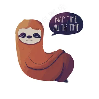 印花矢量图 动物 羊驼 文字 英文...