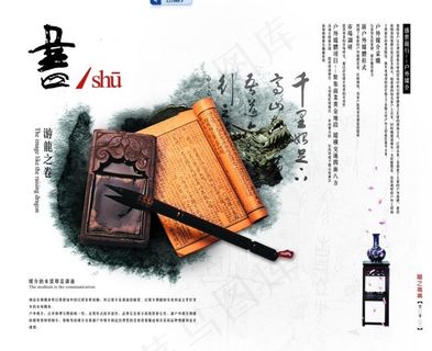 中国元素画册 海报