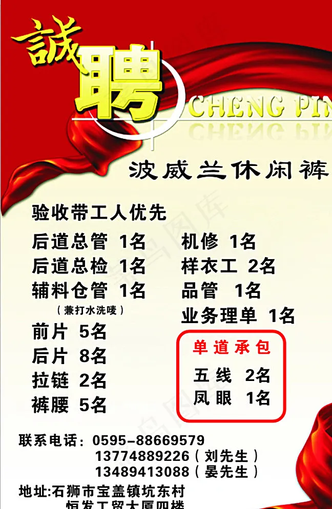 招聘图片cdr矢量模版下载