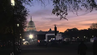 日出时，股票视频集会