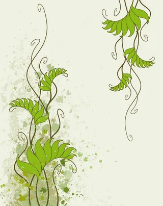 婀娜绿藤移门图案