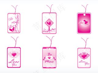 心脏标志set_2浪漫的标签