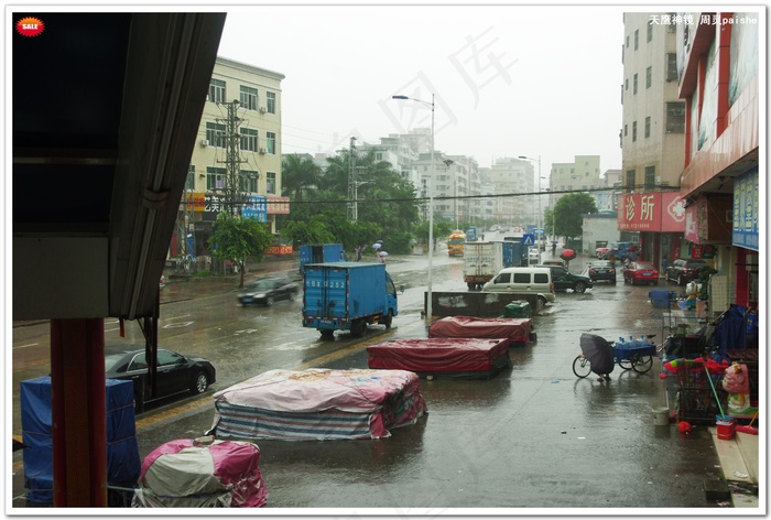 雷雨景观图片