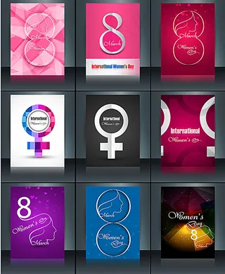 妇女节海报背景底纹