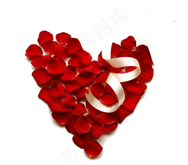爱心玫瑰花瓣psd模版下载