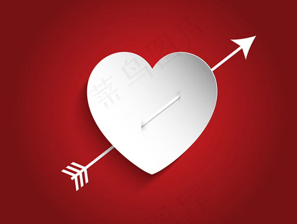 时尚一箭穿心设计矢量素材