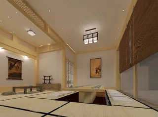 和式餐厅包厢图片