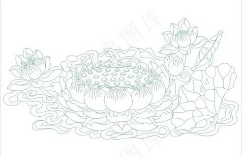 莲花座 荷花 观音图片