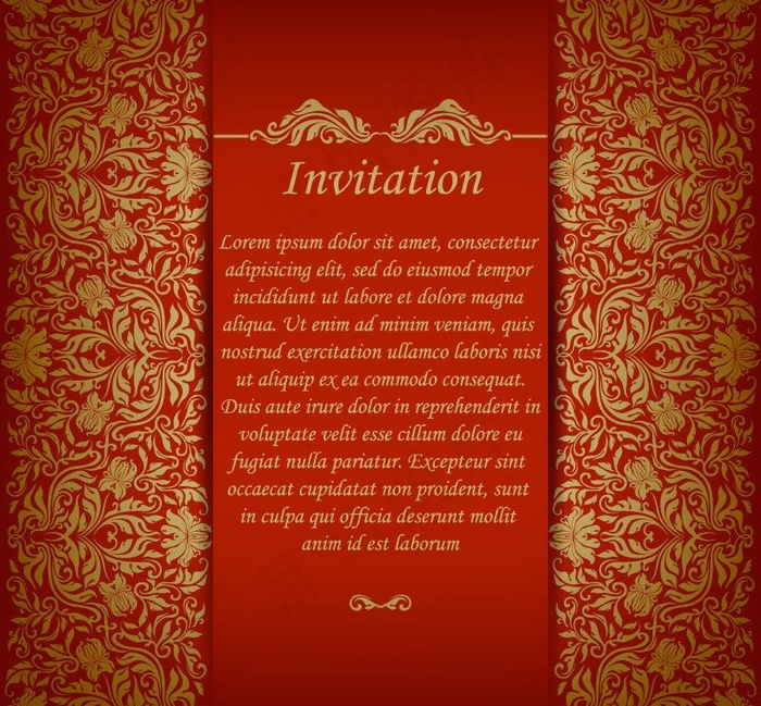 欧式花纹背景图片