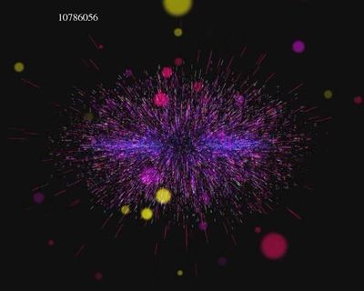 炫彩粒子爆发 动态背景视频素材