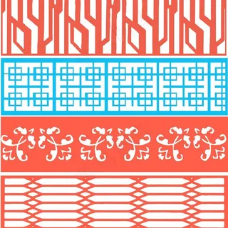 衣柜移门通花图片