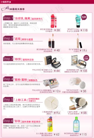 淘宝美容关联销售模板