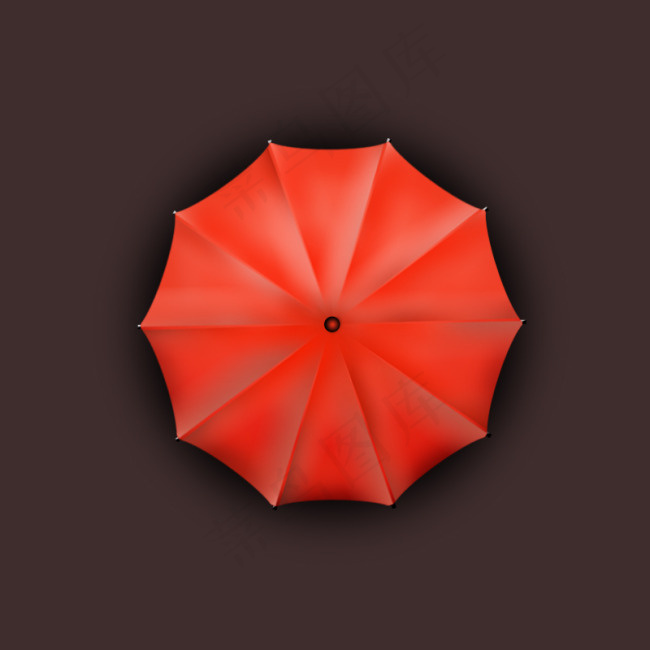 红色雨伞矢量图psd模版下载