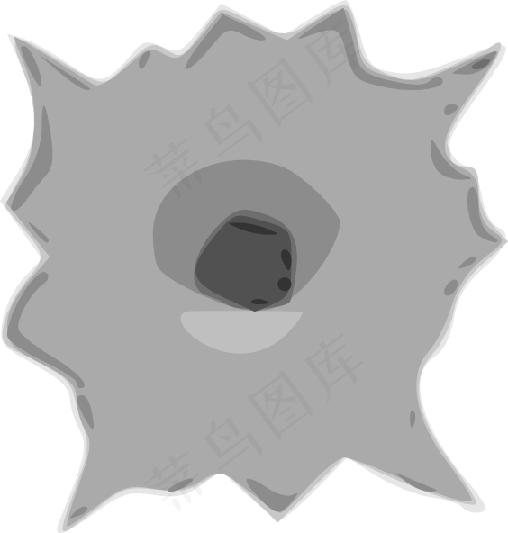子弹孔夹艺术