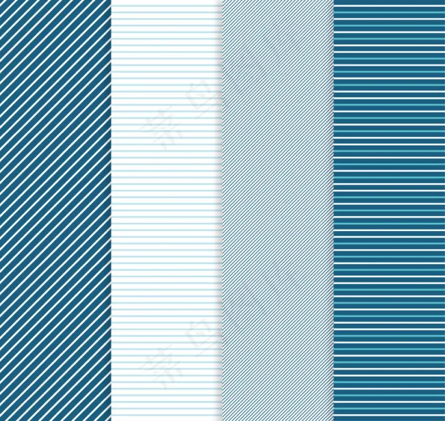 4款细条纹背景矢量素材psd模版下载