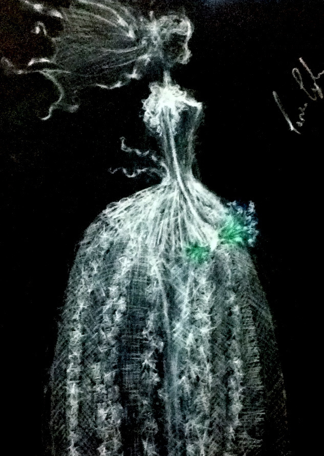 抹胸篷篷裙设计图