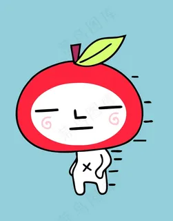 卡通水果苹果