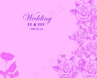 婚礼迎宾背景板