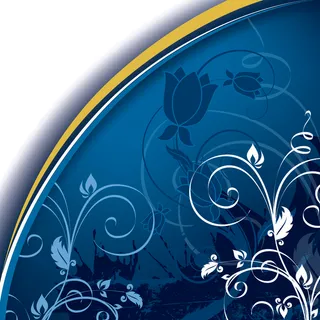 反白花纹蓝色背景矢量素材