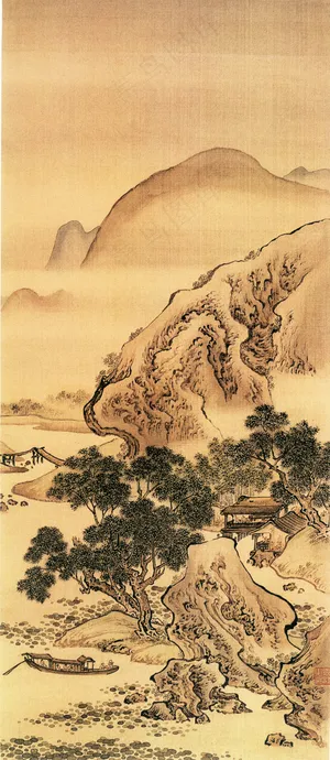 山水国 国画 写意 山水国 国画 写意