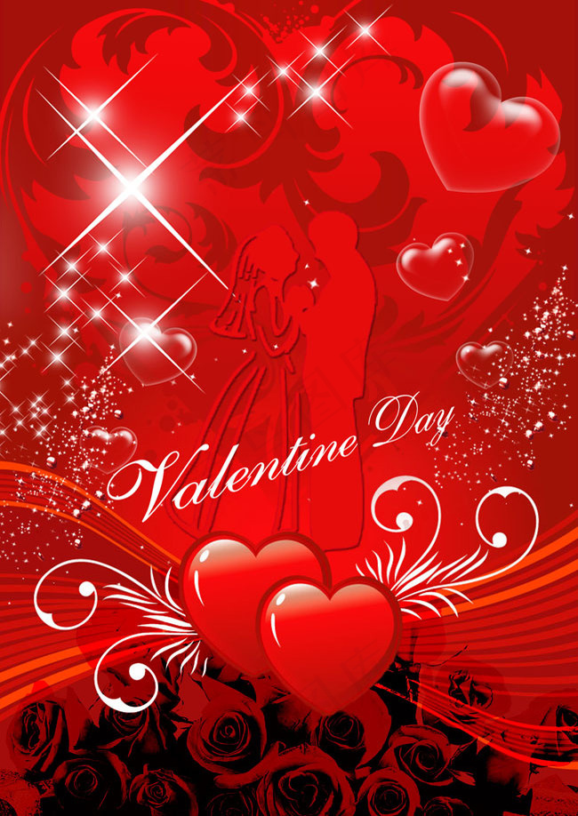 爱的告白情人节海报PSD素材