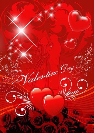 爱的告白情人节海报PSD素材