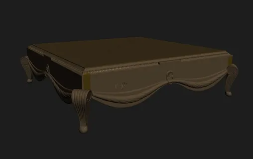 欧式茶几模型图片