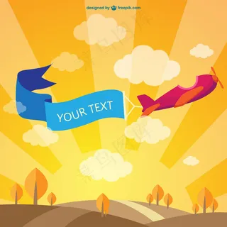 黄色背景矢量图