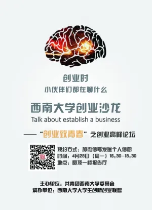 头脑风暴创业海报