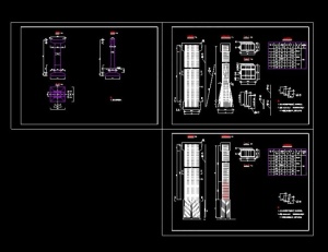 人行天桥桥墩cad构造图