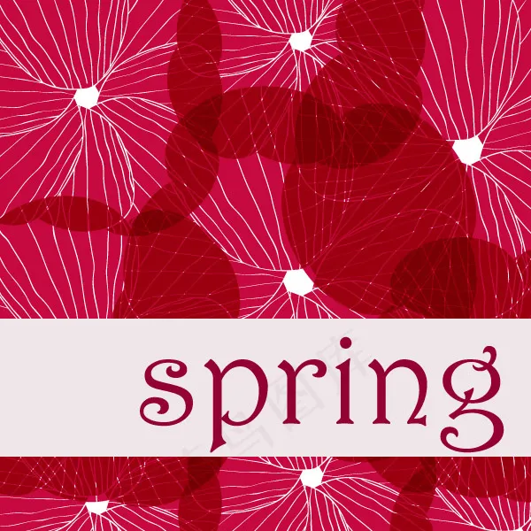 spring春天概念背景矢量素材