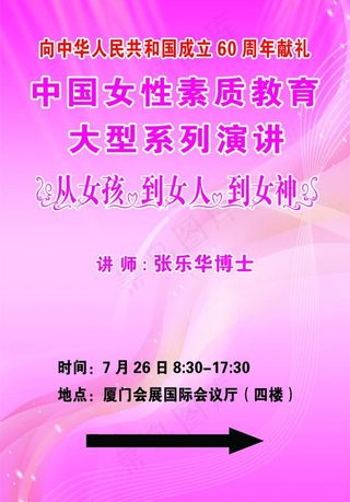 演讲指示牌图片