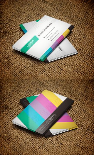 时尚个性名片模板