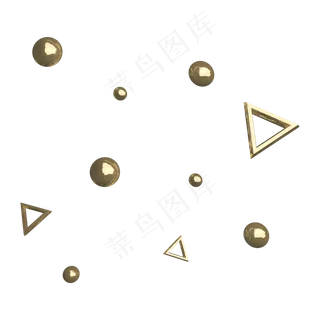 C4D金属风三角形电商悬浮装饰C4D金属风三角形电商悬浮装饰