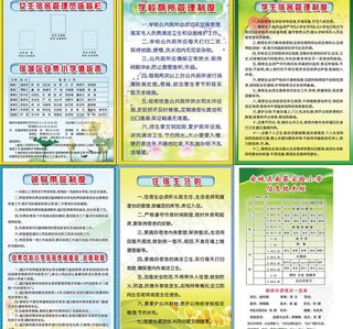 学校制度模版图片