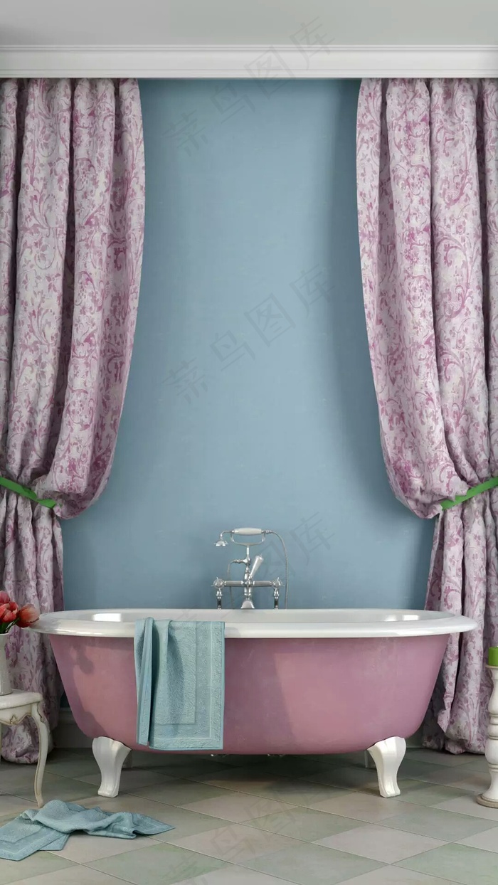 浴缸高清摄影图片