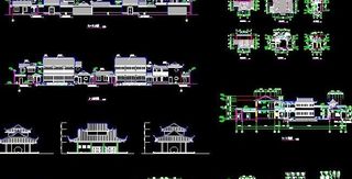 完整的二层仿古建筑图