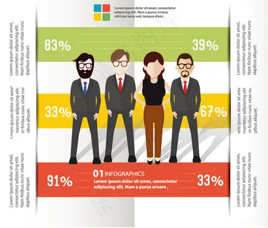 人物商务信息图