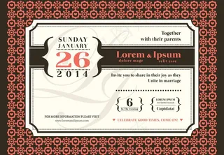 婚礼邀请卡图片