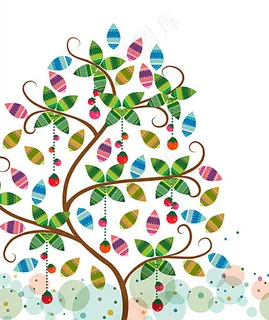 花纹树木背景素材图片