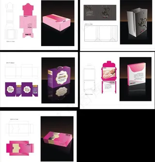 五款家纺产品包装设计图片